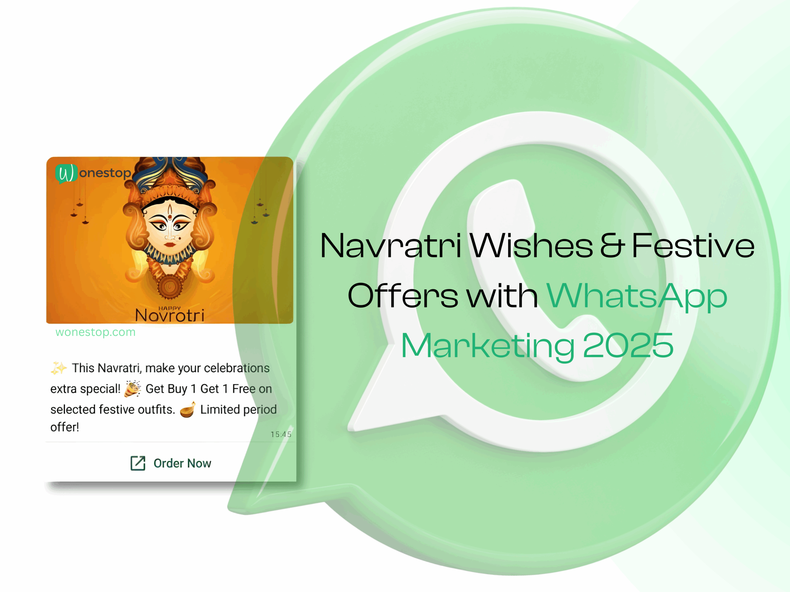 Navratri Wishes and Festive Offers with WhatsApp Marketing 2025